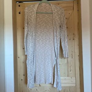 Cream duster sweater